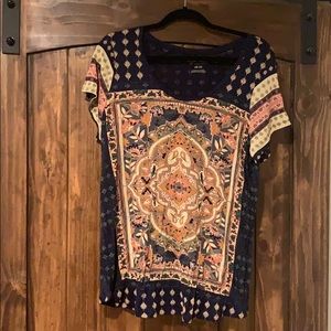 Lucky Brand Burnout Shirt 1X